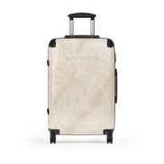MOUZELLI Hard Shell Luggage Set Botanic Beige back view