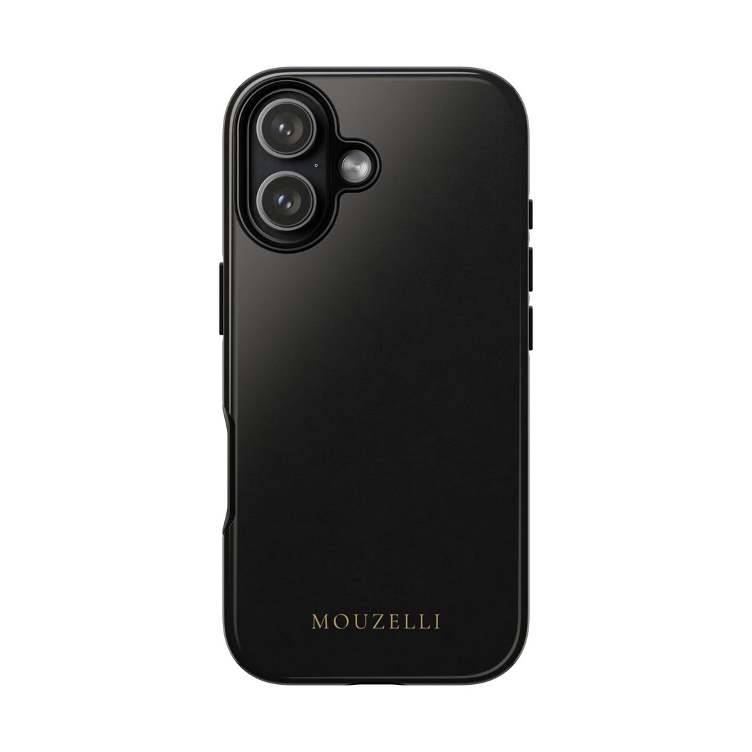 MOUZELLI Tough Phone Case Signature Logo Noir detail texture