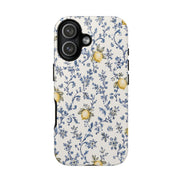 MOUZELLI Tough Phone Case Melon Blue detail texture