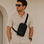 MOUZELLI Sling Bag Noir lifestyle mockup
