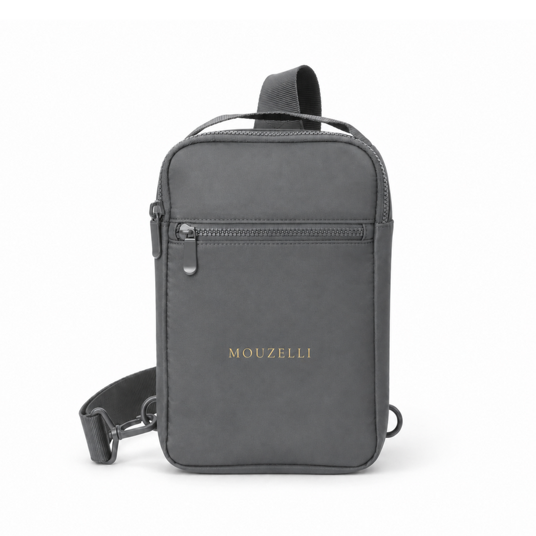 MOUZELLI Sling Bag Noir flat lay