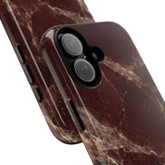 MOUZELLI Tough Phone Case Bordeaux Marble back view