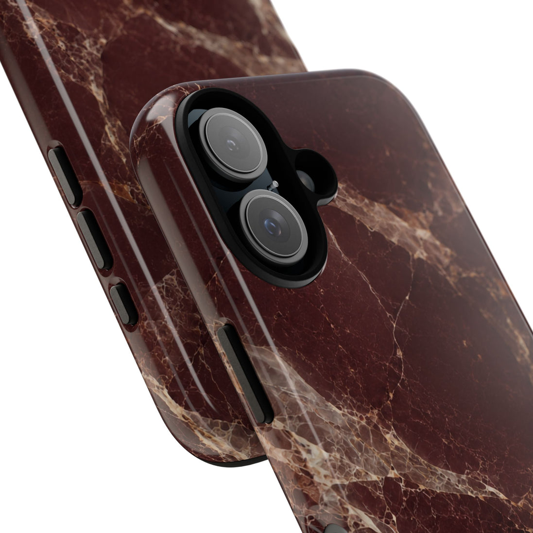 MOUZELLI Tough Phone Case Bordeaux Marble back view
