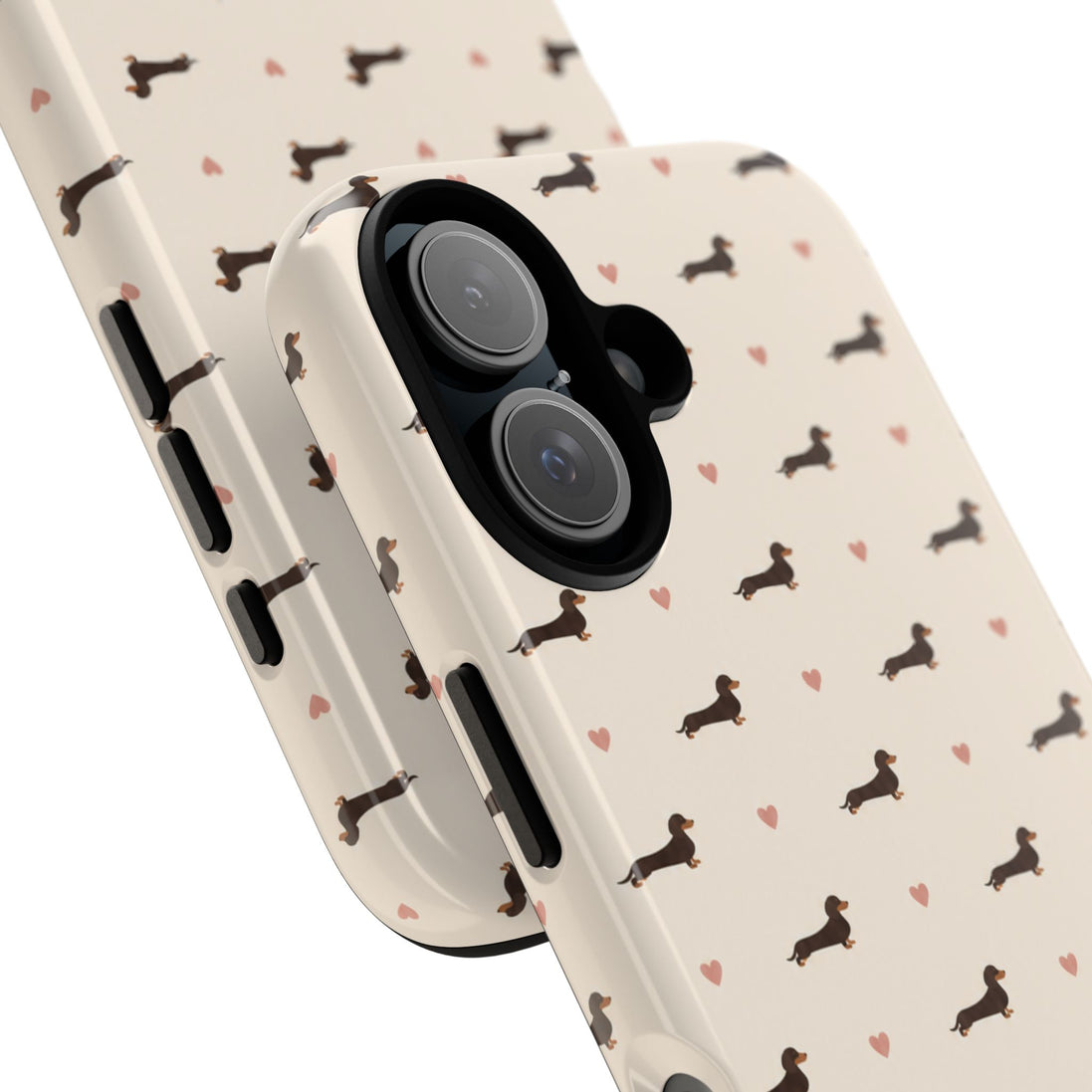 MOUZELLI Tough Phone Case Signature Dachshund Love back view