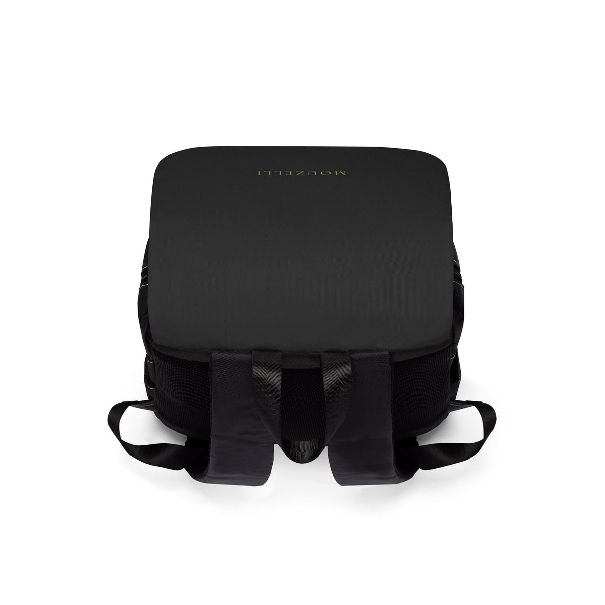 MOUZELLI Minimalist Casual Backpack Noir flat lay