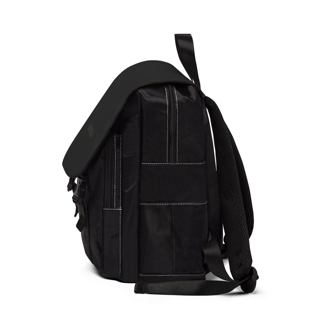 MOUZELLI Minimalist Casual Backpack Noir flat lay