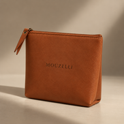 Toiletry Bag Leather Cognac – Unisex