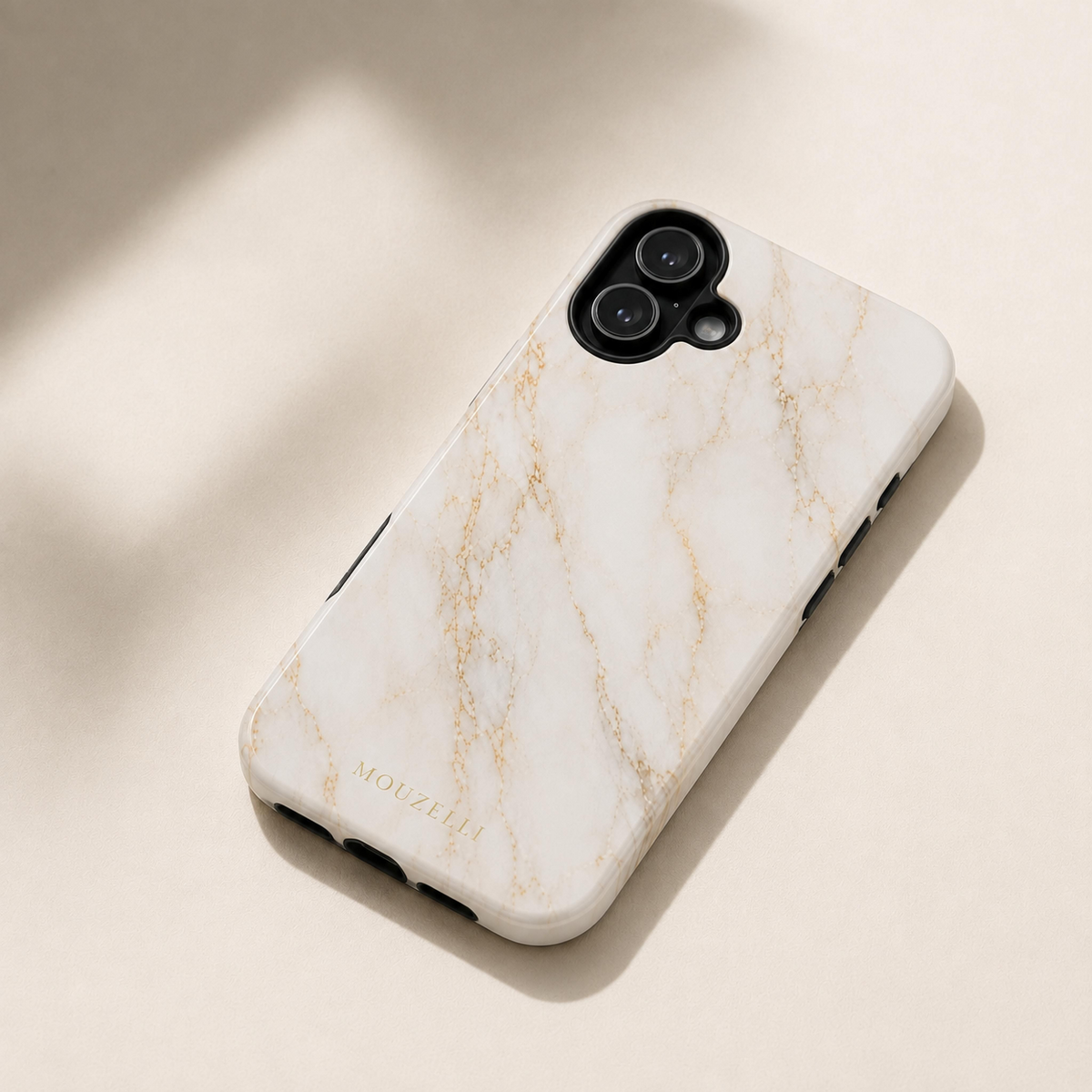 MOUZELLI Tough Phone Case Marble White lifestyle mockup