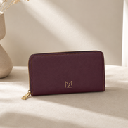 Zip Wallet Burgundy - Women